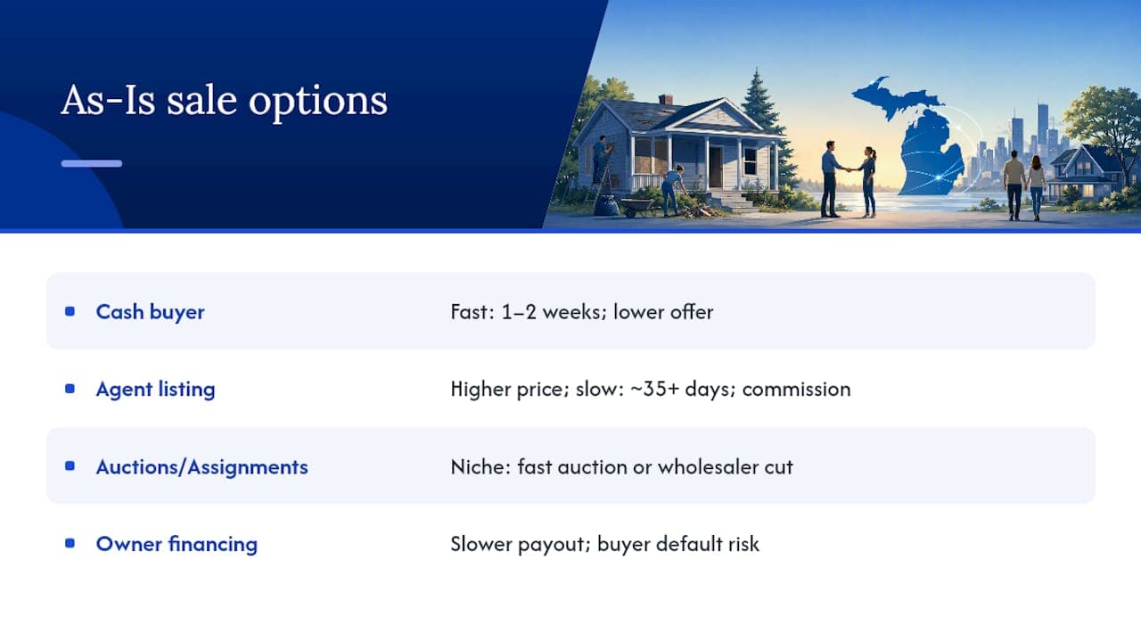 What Are Your Options for Selling an As-Is House? — overview diagram