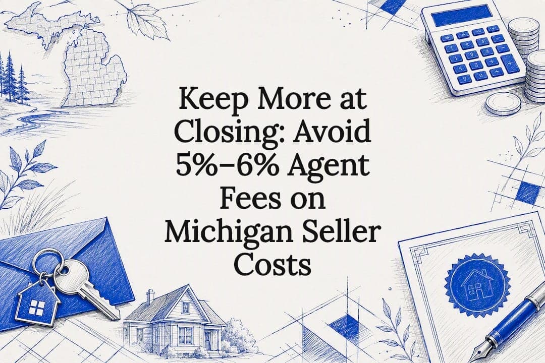 See Michigan’s $8.60 per $1,000 transfer tax, typical 5%–6% agent commissions, and simple seller net math to find true closing costs, plus a 7 day cash...