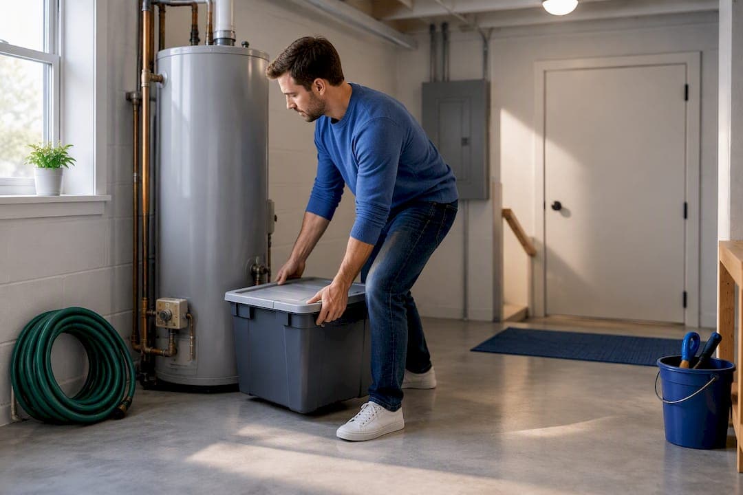 Clear utility room access for home walkthrough