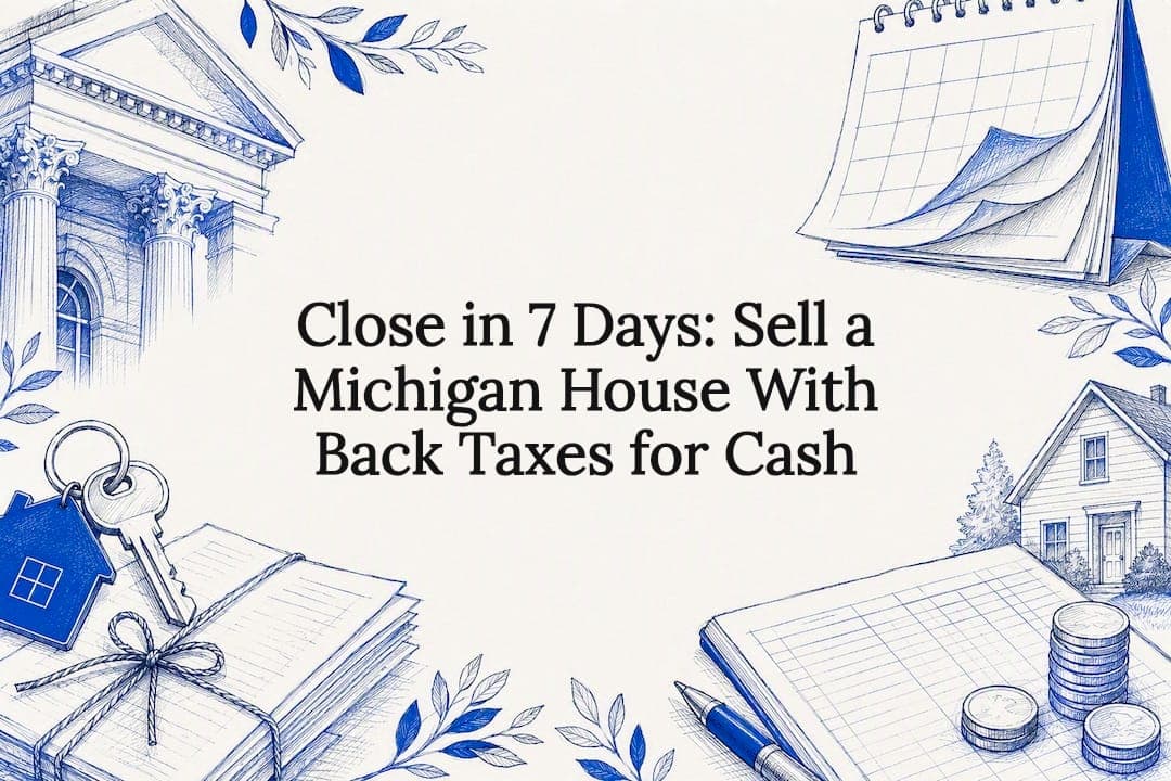 Facing delinquent property taxes in Michigan? Learn the three year deadlines, get a written payoff, and sell for cash, often in 7–14 days.