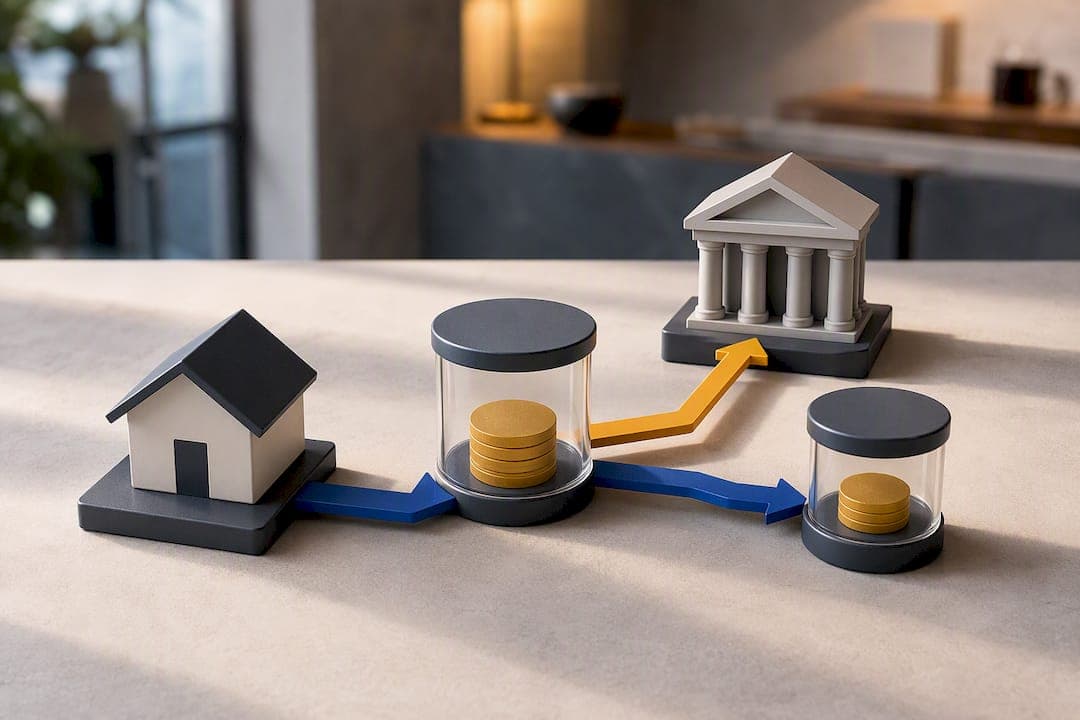 Illustration of tax lien payoff at closing