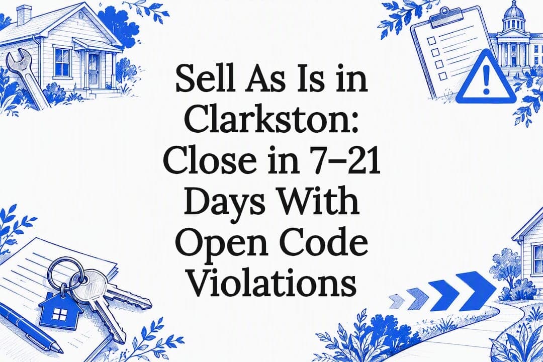 Sell a Clarkston area house with code violations. Learn what to disclose, order a title search, and request competing cash offers to close fast.