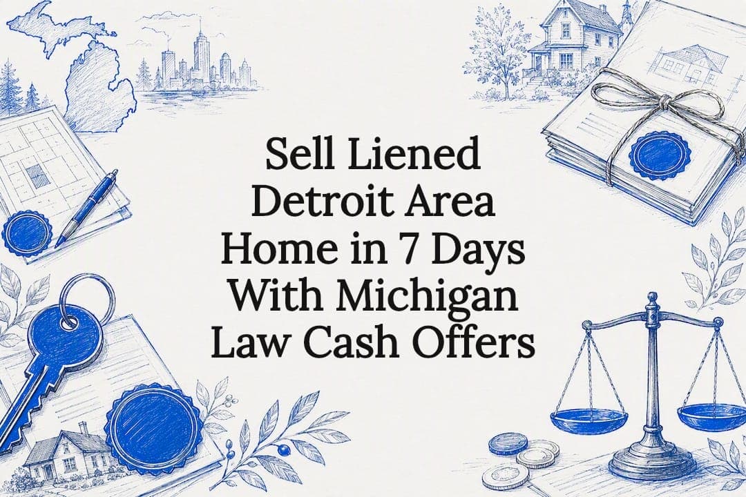 Use Michigan-law clarity plus competing cash offers to sell a Detroit area house with liens. Compare net payoffs and clear title, then close in seven days.