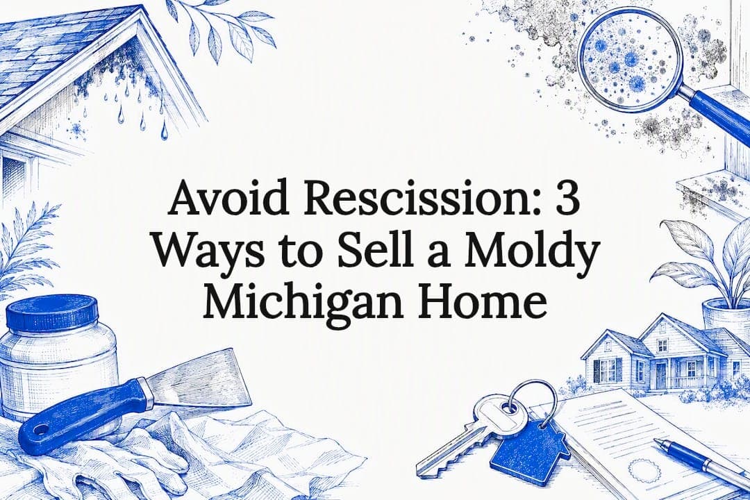 Learn what Michigan law requires for mold disclosure, compare three selling paths (remediate, sell as-is, or take cash), and how to get fast as-is offers.