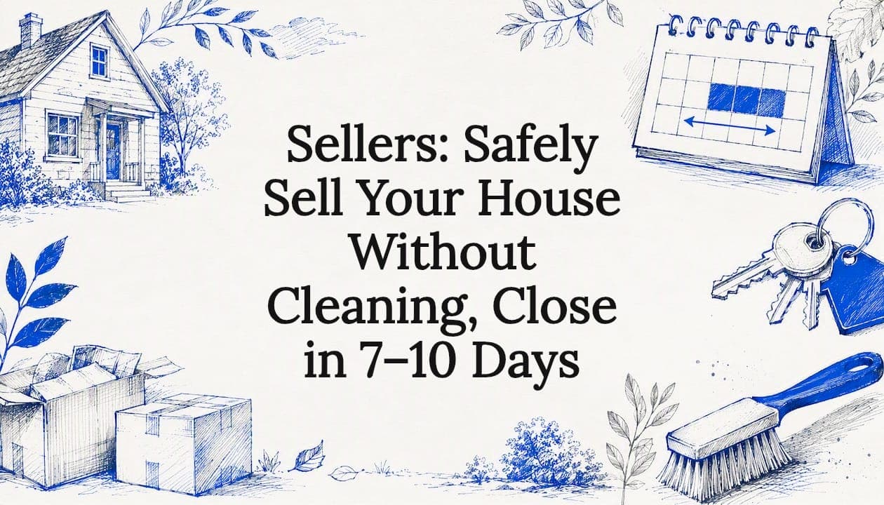 Sell your house as is without cleaning. Learn the disclosure steps, likely discounts, and how competing cash buyers can help you close in 7–10 days.