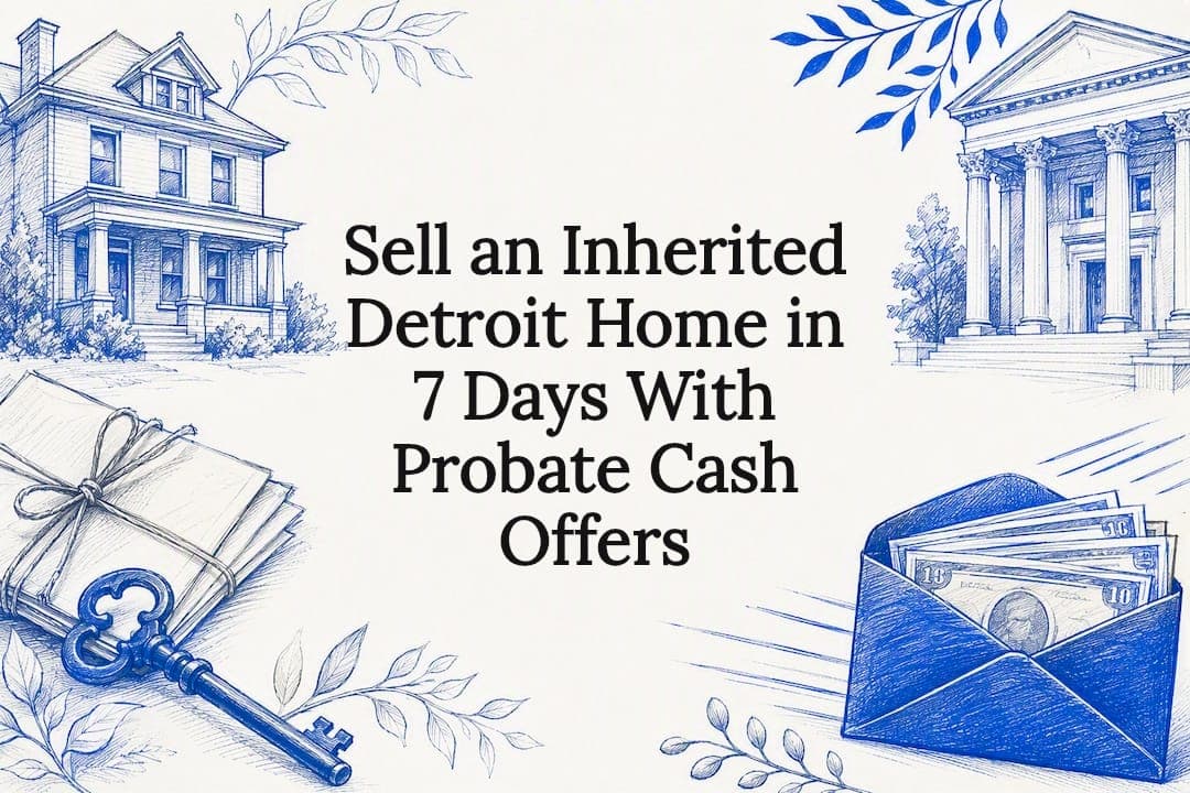 Compare probate aware ways to sell an inherited Detroit home. See when multiple cash offers can close in 7 days and cut carrying costs.