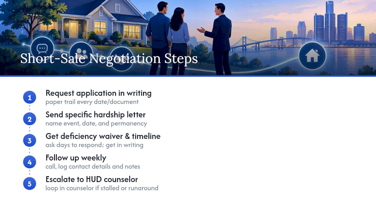 Short sale lender negotiation process