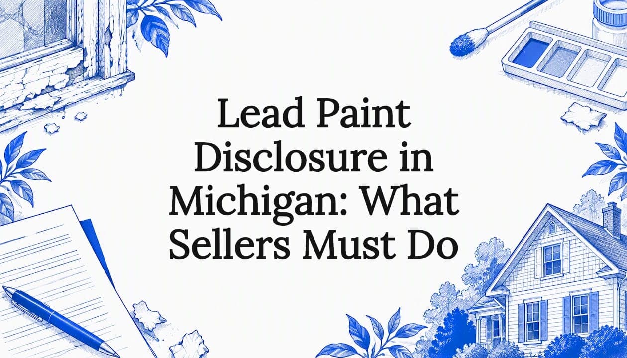 Selling a pre-1978 home in Michigan? Learn what the federal lead paint disclosure requires, how it fits the state form, and how to sell as-is with lead.